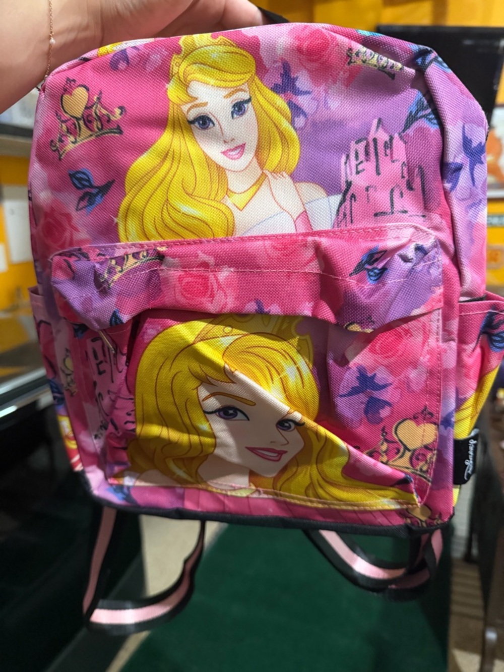 Disney Pink & Yellow Sleeping Beauty Mini Backpack